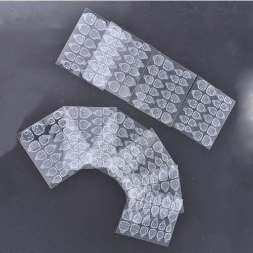 5 Sheets/24pcs Double Sided False Nail Art Adhesive Tape Glue Sticker DIY