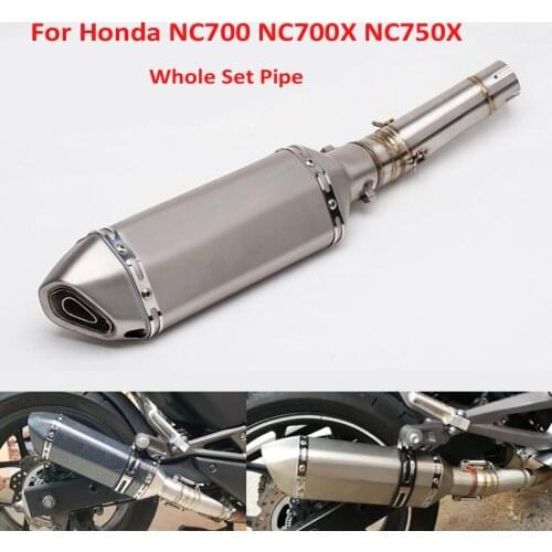 51mm Motorcycle Exhaust Muffler Escape Silencer Tip Connector Link Tube Middle Connection for Honda NC750X NC700S NC700X NC700A