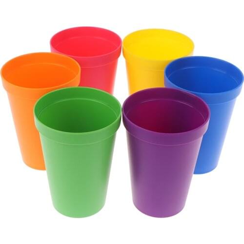 6Pcs Rainbow Matching Game Educational Color Sorting Toys For Toddlers Counting Bears With Stickers Stacking Cups