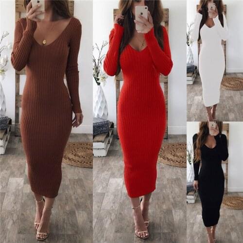 Aeoute Fashionable Knitted Dresses