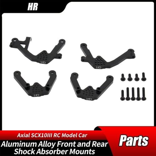 HR Axial SCX10III Accessories Third-generation Aluminum Alloy Front and Rear Shock Absorber Mounts Porous Adjustment