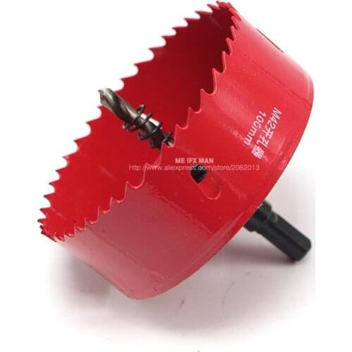 100mm 3.94" Bi-Metal Wood Hole Saws Bit for Woodworking DIY Wood Cutter Drill Bit