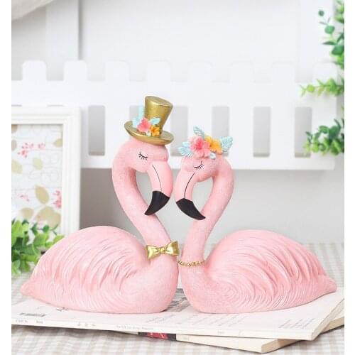 Resin Flamingo Home Decor Figure for Girl Hot Home Decor Gifts for Girl Cretive Gift for Kids Friends