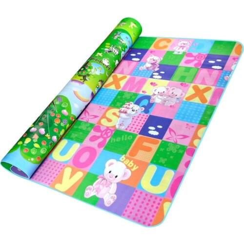 Baby Crawling Play Mat 2*1.8 Meter Climb Pad Double-Side Animal Letters And Happy Farm Baby Toys Playmat Kids Carpet Baby Game