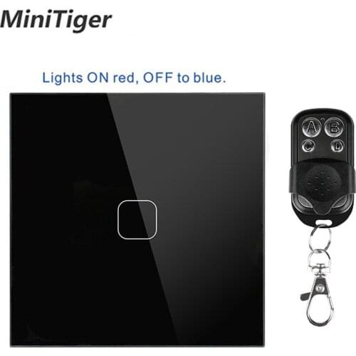 Esooli EU/UK standard 1 Gang 2 Gang 1 Way Wall Touch Switch Luxury Crystal Glass Normal Touch Switch for Smart Home