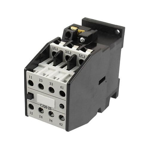 CJ20-25 Motor Control 32A 110V 50Hz Coil 3 Pole 2NO 2NC AC Contactor