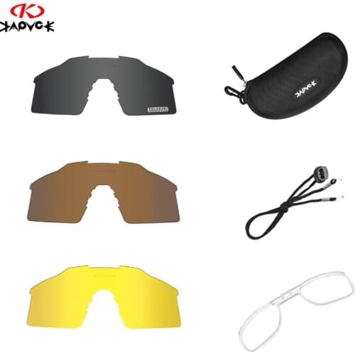 KE9023 Full Red Blue Green Polarized Lens Photochromic Replacement Lenses Cycling Bicycle Sun Glasses Eyewear frame Suitable