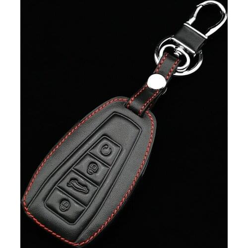 Leather Car Remote Key Case Cover For Geely Coolray Atlas Boyue NL3 Emgrand X7 EX7 SUV GT GC9 Borui Smart Key Holder Shell Fob