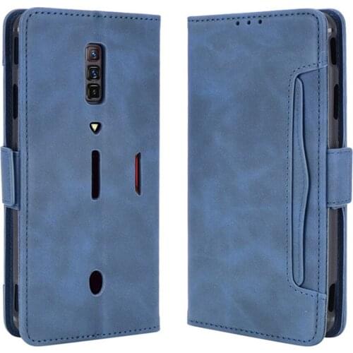 Phone Leather Case Flip Multi-card Slot Protective Sleeve Cover Shell for Nubia Red Magic 6/Red Magic 6 Pro