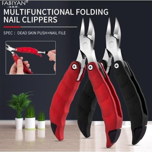 Toenail Ingrown Nail Art Cuticle Nipper Clipper Edge Cutter Manicure Pedicure Scissor Plier Tool Dead Skin Remover