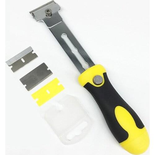 Long Hand Shovel Blade Scraper Shovel Glue Device Razor Scraper For Remove Chewing Glass Glue Cleaning Walls Floor Window k15