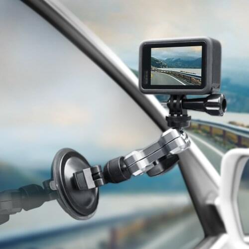 Sunnylife Metal Car Sucker Mount Angles Adjustable Suction Cup Mount Phone Holder for Pocket2 / GoPro9 / Insta360 One R /ect