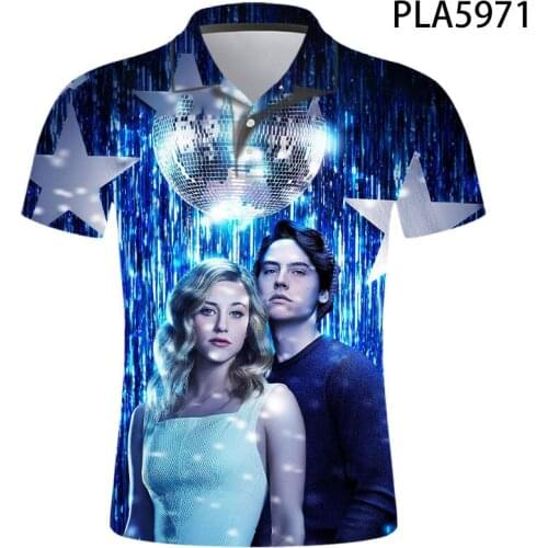 3D Printed Polo Shirt Men Ropa Riverdale Cool Polo Homme Fashion Camisas Streetwear Casual Hombres Harajuku Short Sleeve Tops