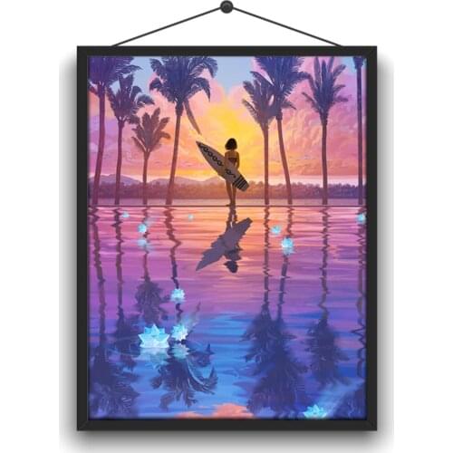 5D DIY Full Circle Diamond Embroidery Kit "Color Starry Sky Painting" Home Handmade Crafts Decorations Hanging Paintings
