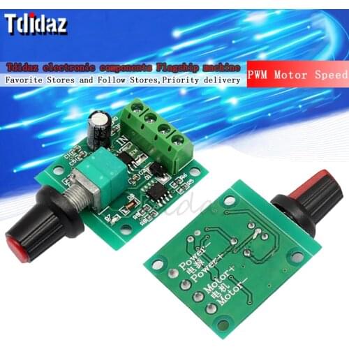 New DC 1.8V 3V 5V 6V 12V 2A PWM Motor Speed Controller Low Voltage Motor Speed Controller PWM 0~100% Adjustable Drive Module