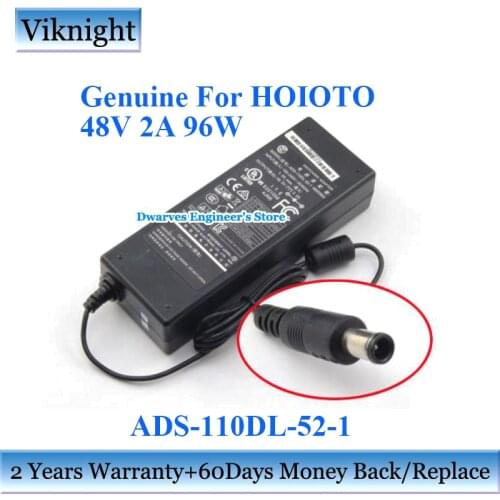 Genuine ADS-110DL-52-1 480096G 48V 2A HOIOTO AC Adapter Power Supply For AMCREST NV4108E Laptop Charger