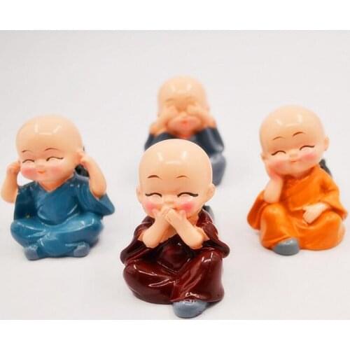 Car Air Freshener Cute Four Monk In the Car Air Conditioning Outlet Perfume Clip Decoration Aromatherapy Fragrance Diffuser