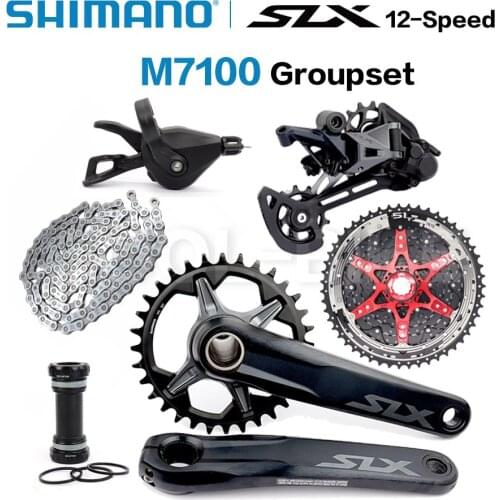 SHIMANO SLX M7100 1x12 Speed Groupset MTB Mountain Bike Groupset CSMZ901 11-51T Cassette M7100 Shifter Lever Rear Derailleur