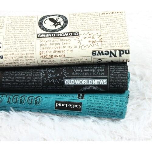 Half Yard English Letter Cat Print Thicken Cotton Fabric Handmade DIY Bag Decoration Cloth 100% Cotton CR-1030