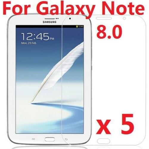 High Clear Lcd Screen Protector Film For Samsung Galaxy Note 8.0 N5100 N5110 + Retail Package + 5PCS/Lot