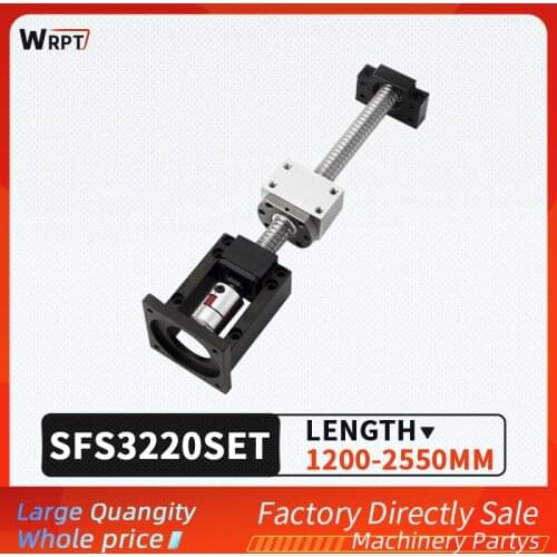 Ball screw SFU3220 + SFS nut + HM25-110 / 25-130 (cast iron) + BF25 + coupling XB40 * 65 + DSG32H, L = 1200MM-2550MM