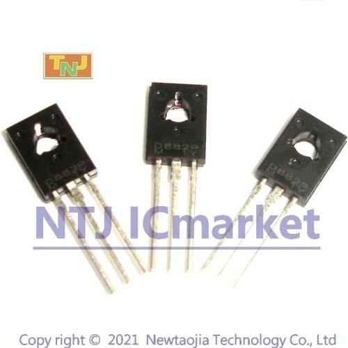 100 PCS 2SD882P TO-126 2SD882 D882P D882 NPN POWER TRANSISTOR