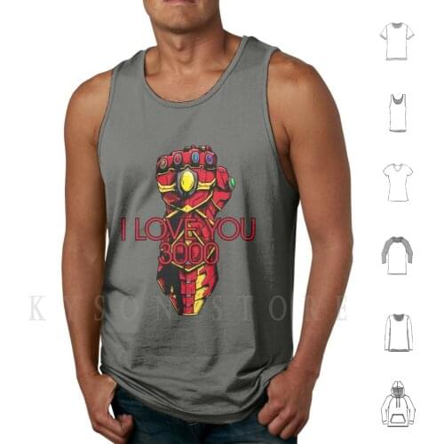 I Love U 3000! Tank Tops Vest Sleeveless Christosellinas Graphic Design Color Movie Brand Ellinas Christos Adobe Brading