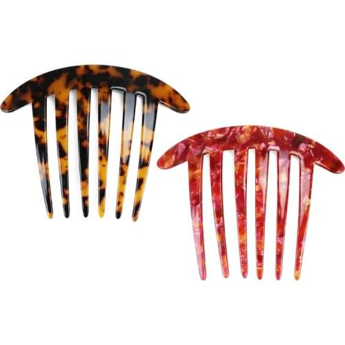 Woman 6 Teeth Hair Combs Tiaras Girls Hair Accessories Bangs Clips Fashion DIY Hairstyle Design Fixed Hairpins