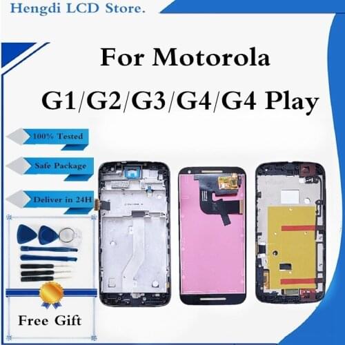 LCD Display G1 G2 For Motorola G3 G4 Plus LCD Touch Screen Digitizer Assembly For Moto G4 Play G4 Play XT1601 XT1602 With Tools