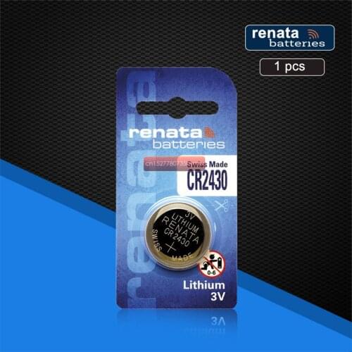 1pc Renata CR2430 3V 100% original brand new For car key watch remote control toy High-Performance Button Battery