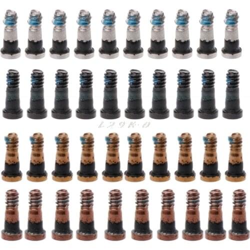 10Pcs Torx Screw 5-Point Star Bottom Screws Kit Repair Parts For iPhone 7/7 Plus