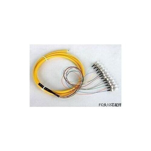 12 core fiber optic jumper core pigtail fc sc st lc single 1.5 meters