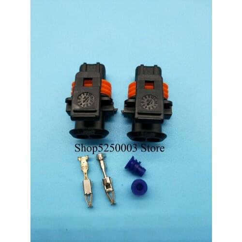 2 Pin 1928404072 1928403137 Female Common Rail Diesel Injector Plug Automotive Connector