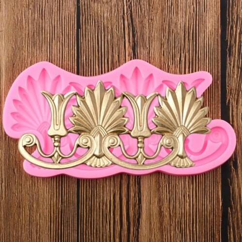 3D Leaves Cake Border Fondant Molds Relief Silicone Mold Cake Decorating Tools Chocolate Gumpaste Candy Polymer Clay Moulds