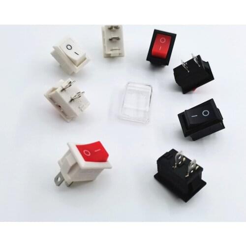 5Pcs KCD1 2PIin Boat Car Rocker Switch 6A/10A 250V/125VAC Push Button Switch