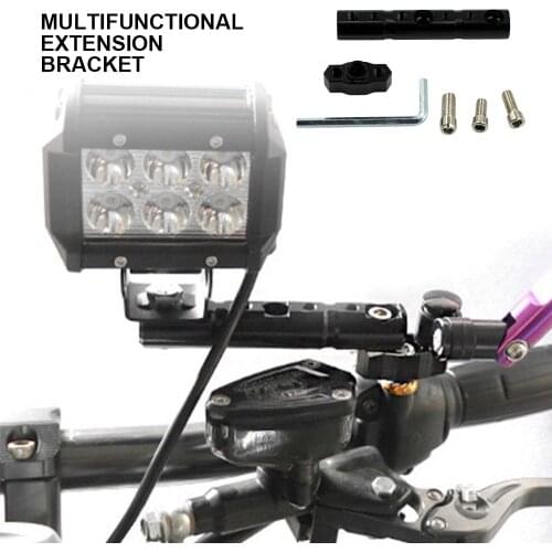 Aluminum Alloy Motorcycle Accessories Mutifunctional Cross Bar Rearview Mirror Expansion Balance Bar