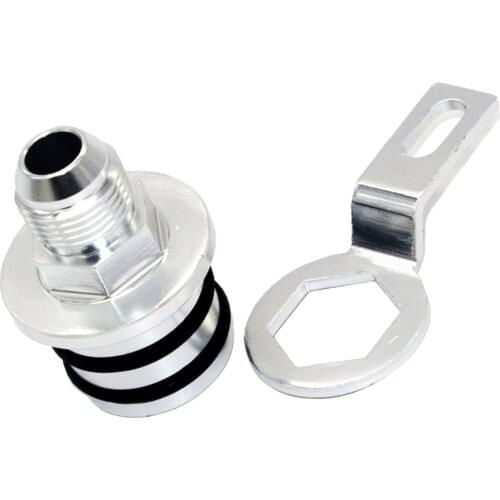 Aluminum For Honda Integra B-Series B16 Block Plug Adapter Breather Fittings to 10AN ,Double O-Ring,Light Weight and Strength