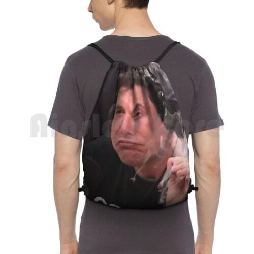 Elon Musk Blunt Meme Backpack Drawstring Bags Gym Bag Waterproof Elon Musk Spacex Meme Hallarious Funny Blunt Smoke Joe