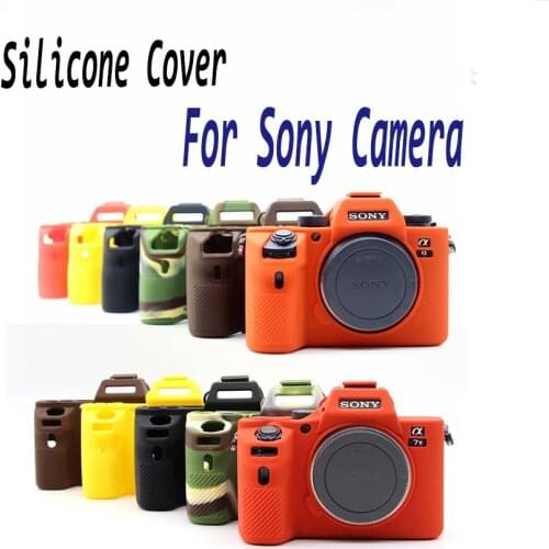 For Sony Alpha A7M2 A7S2 A7R2 A7M3 A7R3 A9 A7R4 A9II Cover For Silicone Rubber Camera Case Bag Skin A6500 RX100III/IV/V/VI Cover