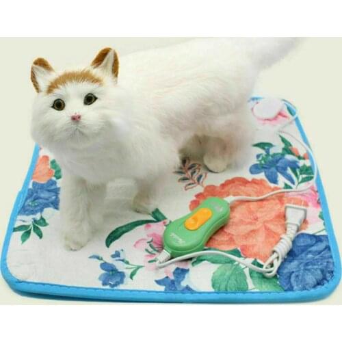 40*40cm 18W Dog Cat Electric Heat Pad Autumn Winter Temperature Adjustable Pet Bed Blanket Puppy Bunny Heater Mat Cushion