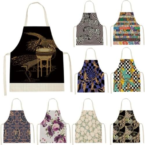 Apron Kid Apron Kitchen Household Item Plant Animals Apron Adult Hair Apron 55-68cm Apron Custom Logo Kitchen Supplie Tablier