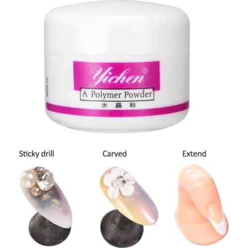 Hot Nail Acrylic Powder Nail Tips Nail Glitter Builder Clear Pink Crystal Powder Manicure Salon Tools TSLM1