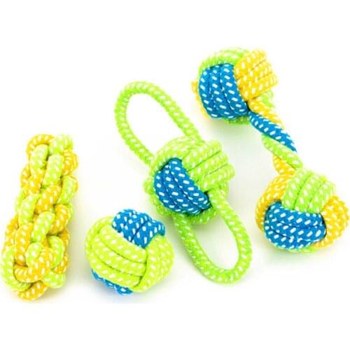 Pet dog toys durable bite resistant spot knot dog toy for small and large dogs training chew toys ball teeth cleaning for pet