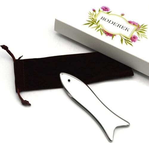 Guasha Tool, Fish-shaped Facial Massager, Stainless Steel Board to Reduce Deep Tissue Problems