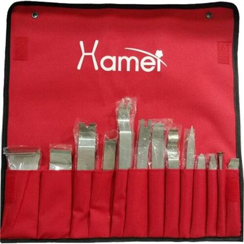 13pcs Auto Trim Removal Tools Metal for Car Panel Dashboard Radio Audio Navigation Fastener Disassembly Stainless Steel Pry Hard