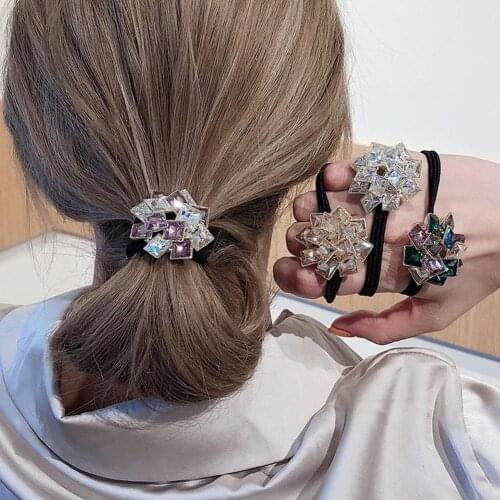 Maze~Heavy Industry Exquisite Hair Rope Female Simple Temperament Elegant Net Red Tie Hair Rubber Band Ins Hair Jewelry