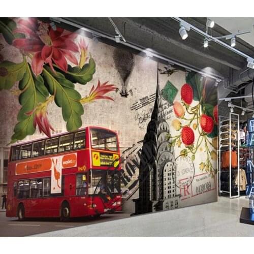 Custom Photo Wallpaper 3D Retro Nostalgic European And American Oil Painting The Mall Sofa Backdrop Wallpaper 3D