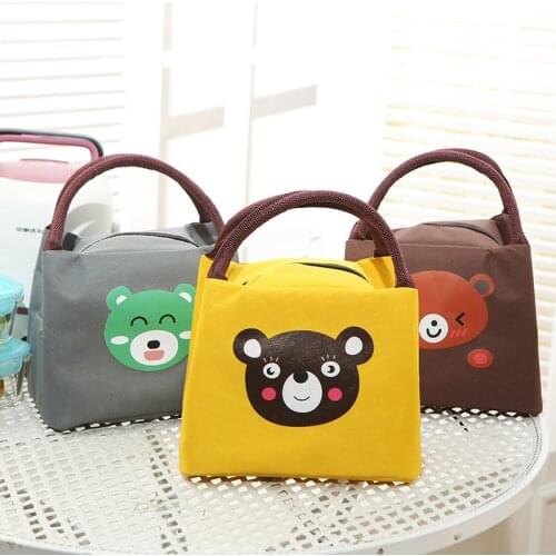 Cute Cartoon Baby Food Thermal Bag Portable Infant Feeding Milk Bottle Insulated Warmer Bags Outdoor Travel Picnic Tote MBG0424