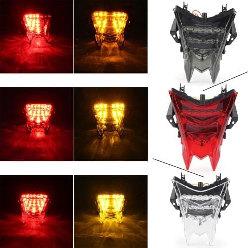 Clear Taillight Integrated w/ Signals 12V Motorcycle Rear Brake LED Tail Stop Light Lamp For BMW S1000RR S1000R HP4 2009-2016