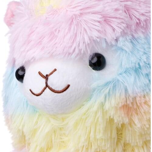 Rainbow Alpaca Plush Toy Lama Doll Cotton Stuffed Animal Toys C5AF